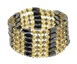 Magnetic Wrap Necklace/Bracelet - Yellow Beads