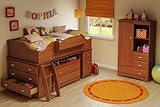 South Shore Industries Imagine Twin Loft Bedroom Set with Storage Cabinet