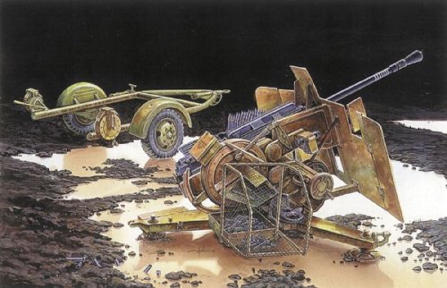 Cover image : イタレリ 363 1/35 Flak43対空機関砲