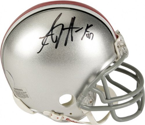 A.J. Hawk Ohio State Buckeyes Autographed Riddell Mini Helmet