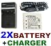 NEEWER® 	2 NP-40 Batteries + Charger Set for Pentax Optio: S, S4, S4i, S5i, S5n, S5z, S6, S7, SV % MORE!