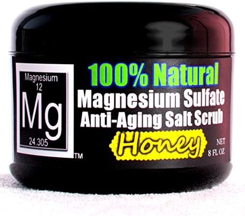 100% Natural Magnesium Sulfate Anti-Aging Salt Scrub ☯ Honey