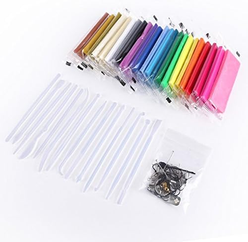 24 Colors Plasticine Polymer Clay Oven &amp; Modelling Figure DIY Crafts Scrapbooking