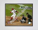 Nick Johnson 4/14/05 - 1st Hit At RFK Stadium In More Than 33 Years Double Matted 8 X 10 Photog