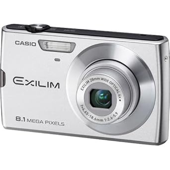 Casio Exilim EX-Z150SR 8MP 4x Zoom 3-Inch LCD Screen Digital Camera with 28mm Wide Angle Lens CCD-shift Image Optical Stabilizer (Silver)