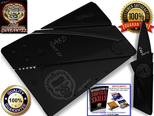 Credit Card Sized Folding Wallet Knife- It's the Perfect Pocket Survival Tool, Looks Great with a Durable Stainless Steel. It's Cool, Portable, Practical, and Lightweight with a Lifetime Guarantee!