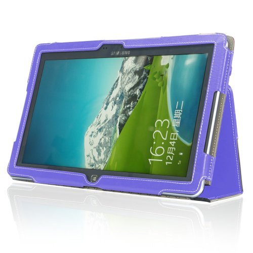 Samsung ATIV Smart PC 500T Case - Poetic Samsung ATIV Smart PC 500T Case [SlimBook Series] - [SlimFit] [Professional] PU Leather Slim Folio Case for Samsung ATIV Smart PC 500T Lavender (3 Year Manufacturer Warranty From Poetic)