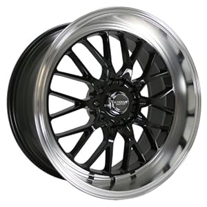Kyowa Racing Evolve (Series 628) Black - 18 x 8 Inch Wheel