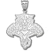 Florida Panthers NHL Cat Logo Giant Pendant (Silver)