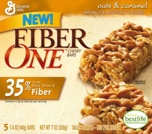 Fiber One Granola Bars Oats & Caramel, 7-Ounce Boxes (Pack of 12)