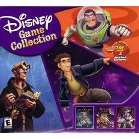 Disney Game Collection : Atlantis Lost Empire - Tial by Fire / Pixar Toy Story 2 Action Game / Treasure Planet Battle at Procyon