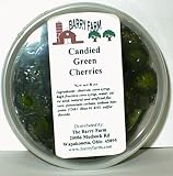 Candied Green Cherries, Whole, 8 oz.