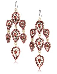 Lucky Brand Red Chandelier Earrings
