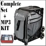 Zuca Sport Wheeled Luggage Complete Set with Frame and Insert Bag. Color: Techno Silver (Ballistic Nylon) bag, with Black Frame. Bonus! Includes Travel Groove Universal Ipod & MP3 Accessory Kit