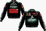 Dale Earnhardt, Jr. Men's Brushed Cotton Twill Racing Jacket (AMP Black)