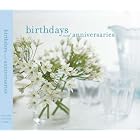 White Flower Birthdays and Anniversaries Book by  Claire Richardson
