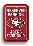 NFL San Francisco 49Ers Plastic Parking Sign