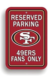 NFL San Francisco 49Ers Plastic Parking Sign