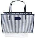 Kate Spade Ticking Stripe Navy Carson Tote