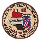 10th Mountain Division Operation Iraqi Freedom Patch