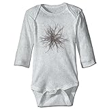 NINKI ベビー服 木の根　芸術 長袖 ロンパース 6ヶ月~24ヶ月 100%コットン 出産祝い Size 18 Months グレー