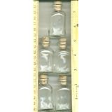 Small, Clear, Glass, Bottle , 33 , Mini, Bottles, with , 33 , Corks, Vial, is, about, 2.8"tall x 1.7"acrost, or 73mmTallx42mm acrost, with .5"id, .8"os opening, Holds, about, 2oz, or, 60ml.