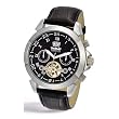 Perigaum Men's Monaco Stainless Steel Watch - Black Dial - P-0505-STS