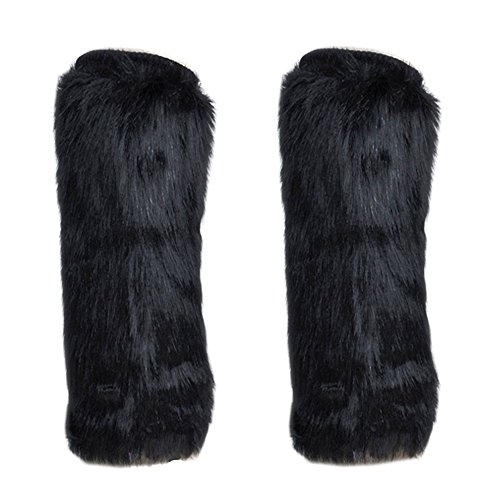 FINEJO Tall Fur Leg Warmers