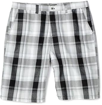 Southpole Men Big-Tall Plaid Belted Short