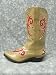 Western Rodeo Queen Cowboy Cowgirl Leather Boots Sz 8