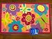 Colorful Butterflies and Flowers Kid's Accent Rug