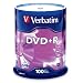 Verbatim 95098 4.7 GB 16x 120 Minute Single-Sided DVD+R, 100 Disc Spindle with Reinforced Packaging to Minimize Breakage