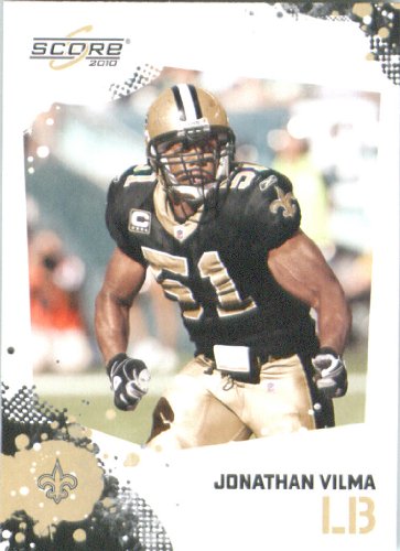 Jonathan Vilma - New Orleans Saints - 2010 Score Football Card - NFL Trading Card in Screwdown Case