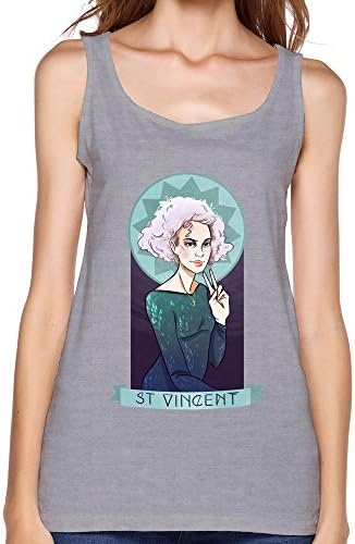 WANXIN Women's Annie Clark St Vincent Tops Size M Gray