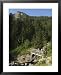 Hikers on Bridge in Hiking Area of Pic De Coma Pedrosa, Parish of La Massana, Andorra, Pyrenees Framed Art Poster Print by Christian Kober, 25x31