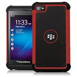 KaysCase TurtleBox Heavy Duty Cover Case for RIM BlackBerry Z10 Smart Phone (Red)