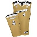 Antawn Jamison Jersey: adidas Old Gold Replica #4 Washington Wizards Jersey