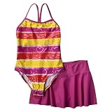 Girls' Swimwear Xhilaration® Yellow 2 pc Swim Suit Set
