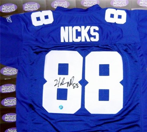 Hakeem Nicks Autographed/Hand Signed Football Jersey (New York Giants)