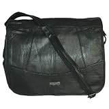 ALESSIA MAINLY SOFT NAPPA LEATHER SHOULDER BAG, BLACK