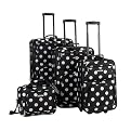 Rockland 4-pc. Luggage Set - Black Dot