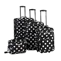 Rockland 4-pc. Luggage Set - Black Dot