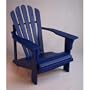 Blue Painted Cedar Adirondack Chair