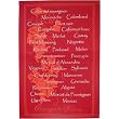 Cepages de France: French Grape Varietals Listing, Deep Red oversize tea towel
