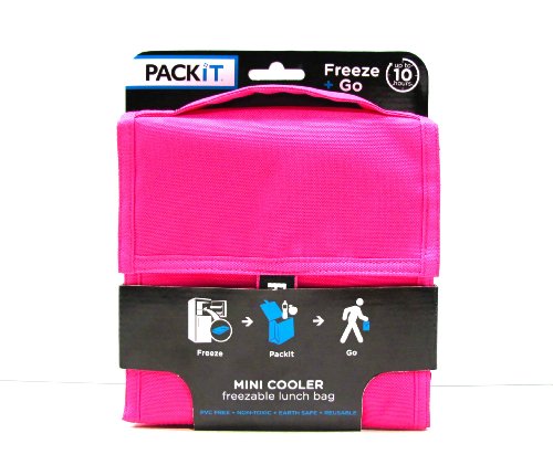 PackIt Freezable Mini Lunch Cooler, Poppy PackIt Freezable Mini Lunch Cooler, Poppy