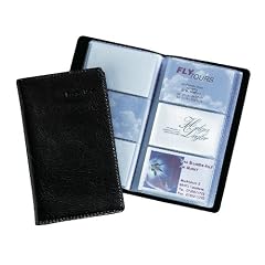 Sigel VZ171 Visitenkarten-Mappe, Lederoptik, schwarz, matt, mit 20 Sichth�llen, Kunststoff, f�r bis zu 120 Karten (max. 90x58 mm), 1 ST