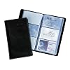 Sigel VZ171 Porte-cartes de visite Imitation cuir 20 pochettes plastique pour 120 cartes (max. 90x58 mm) Noir mat (Import Allemagne)