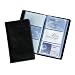 Sigel VZ171 Visitenkarten-Mappe, Lederoptik, schwarz, matt, mit 20 Sichth�llen, Kunststoff, f�r bis zu 120 Karten (max. 90x58 mm), 1 ST