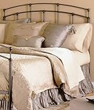 Queen Size Metal Headboard - Fenton Transitional Design in Black Walnut Fin ....