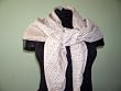 Purple stripes 100% Silk Sateen Printed Scarf